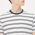 Men's Bright Snow White Round Neck Casual T-Shirt, White, small