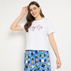 Ladies' Round Neck T-Shirt, सफ़ेद, small image number null
