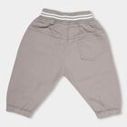 Infants' Light Taupe Rib Waist Trousers, Light Grey, small image number null