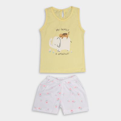 Infant Girls' 100% Cotton Short Set 