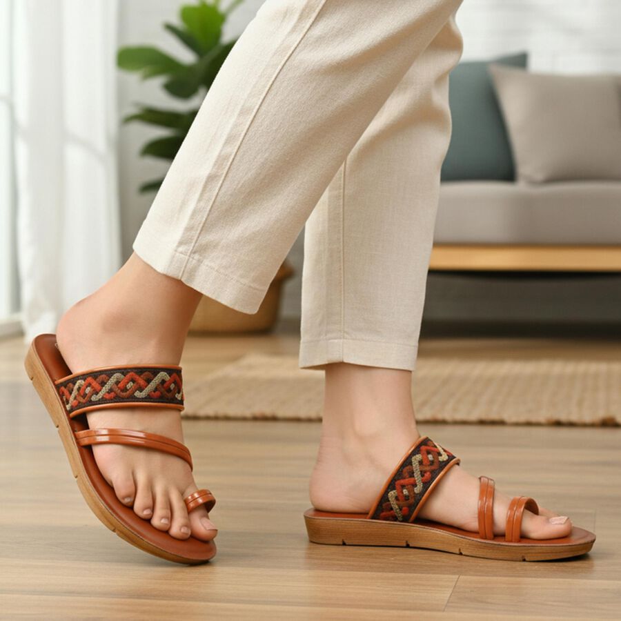 Ladies' Sandal, Tan, large