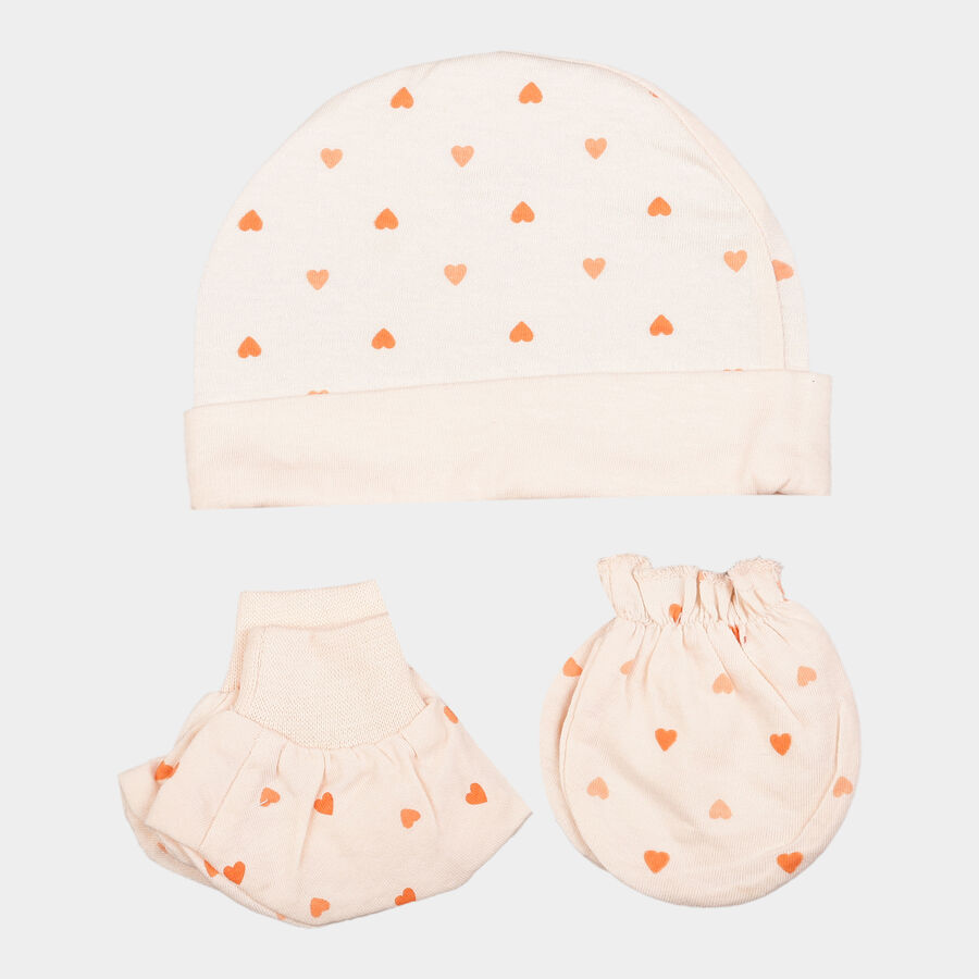 Infants Cotton Baby Gift Set, Peach, large image number null