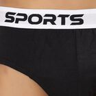 Men's 100% Cotton V-Cut Briefs , Black, small image number null