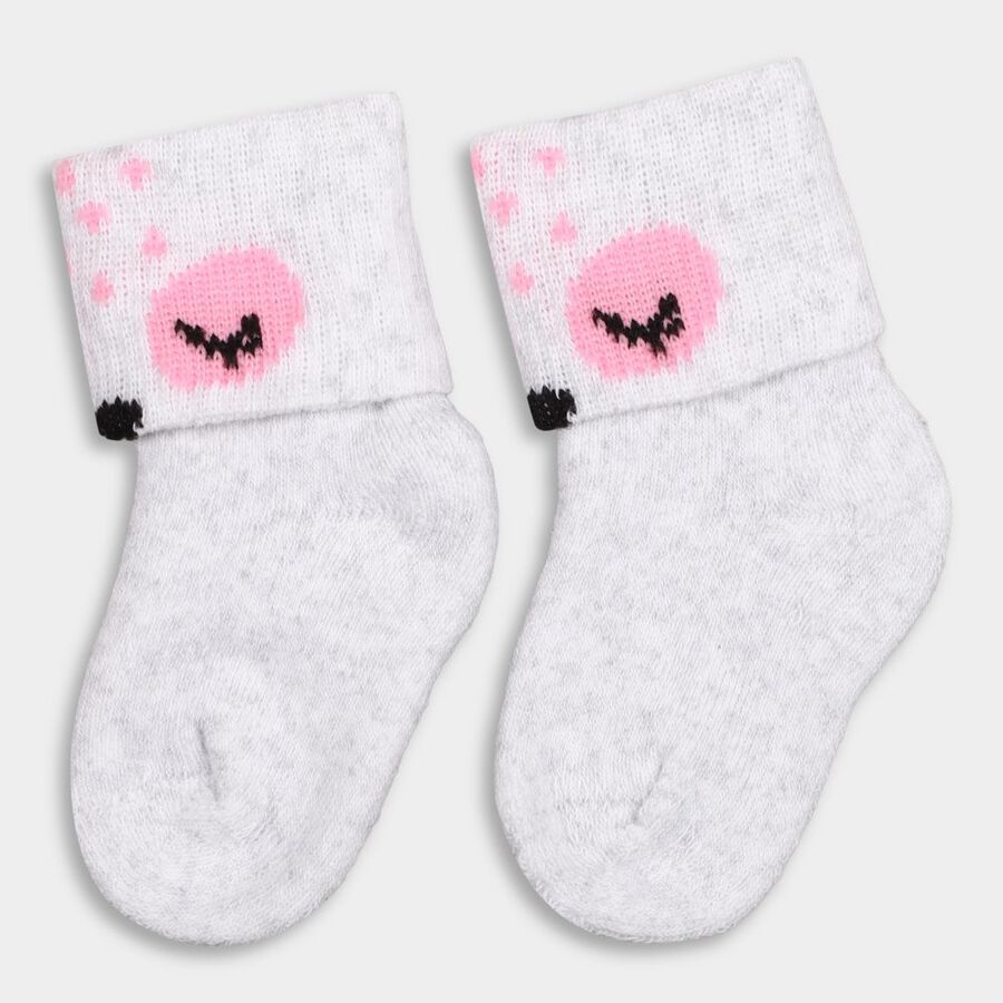 Infant's Socks (Pack of 2), Pink, large image number null