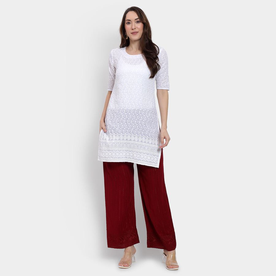 Ladies' Palazzos , मरून, large image number null