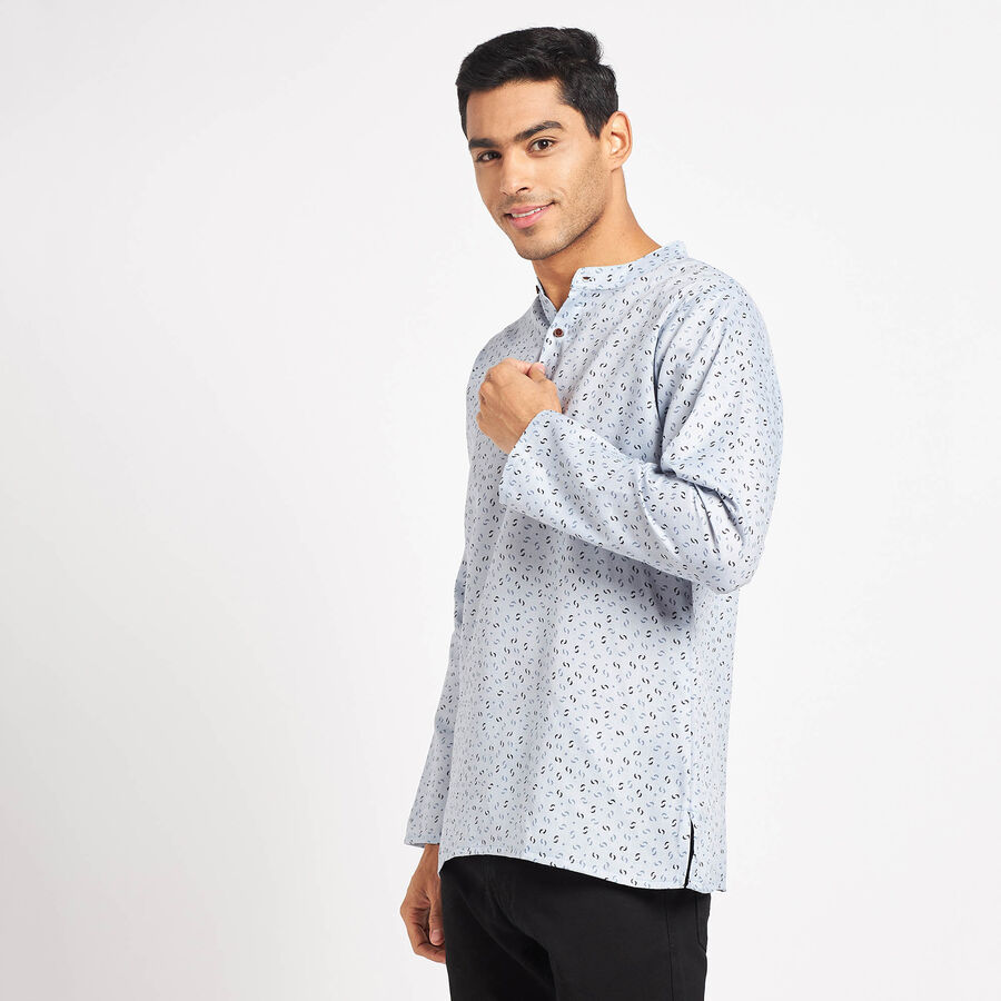 Printed Regular Kurta, Light Grey, large image number null