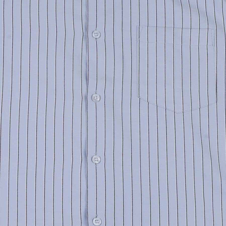 Men's Midnight Blue Spread Collar Formal Shirt, Mid Blue, large