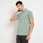 Men's Collared Half Sleeves T-Shirt , Light Green, small image number null
