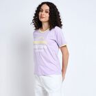 Ladies' 100% Cotton Round Neck T-Shirt , Lilac, small image number null