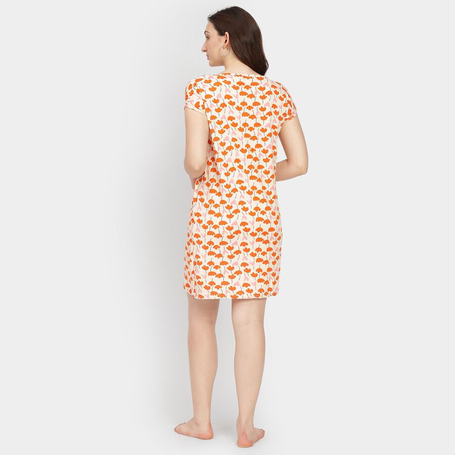 Ladies' Nighty, पीच, large image number null