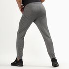 Men's Heathered Steel Grey Slim Fit Active Track Pants, Light Grey, small image number null