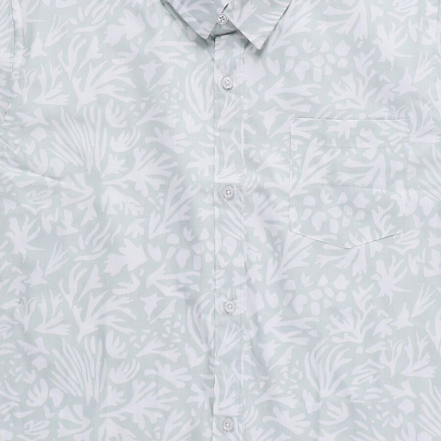 Boys' Casual Shirt, हल्का हरा, large image number null