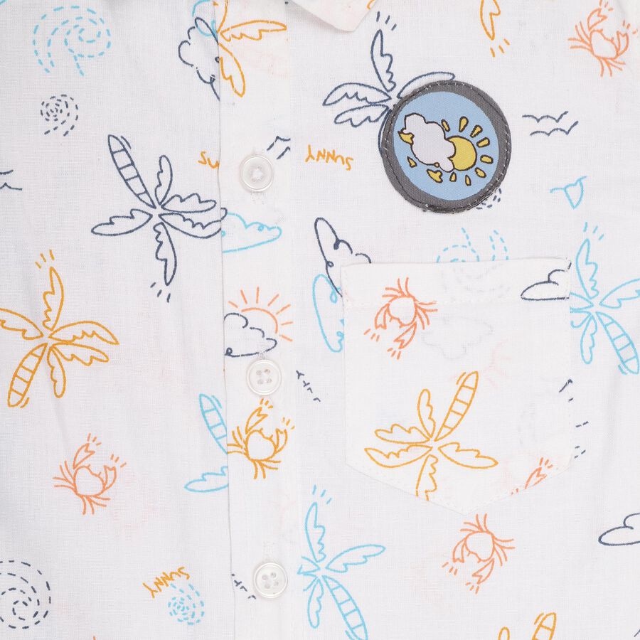 Infants' 100% Cotton Shirt, सफ़ेद, large image number null