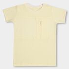 Boys' 100% Cotton Half Sleeves T-Shirt, Yellow, small image number null