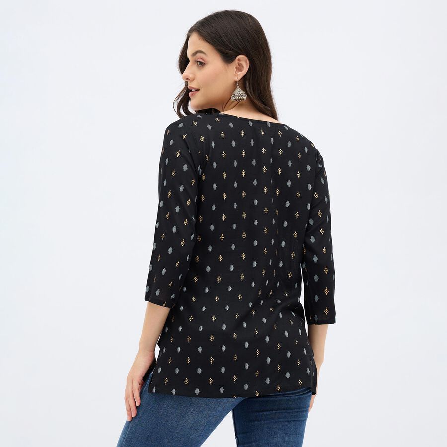 Ladies'Kurti, काला, large image number null