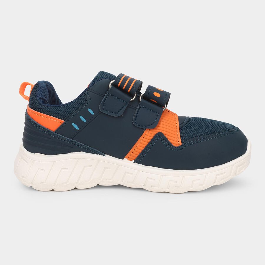 Boys' Lace Up Shoes, Blue, large image number null