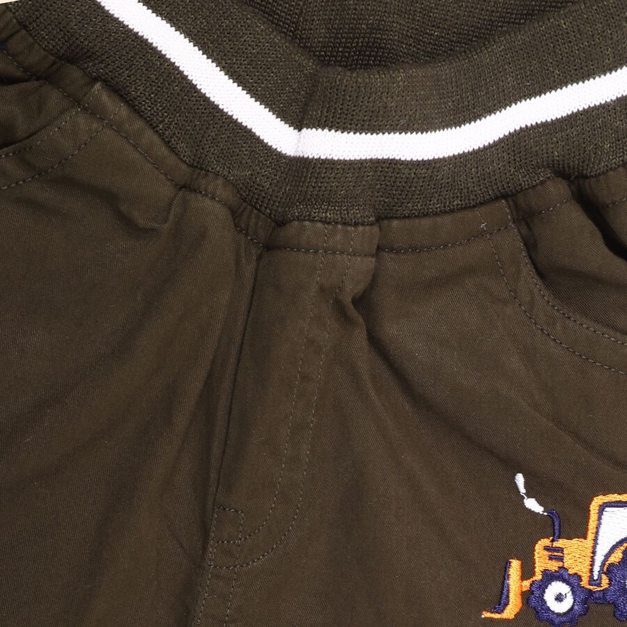 Infants' 100% Cotton Cotton Trousers, ओलिव, large image number null
