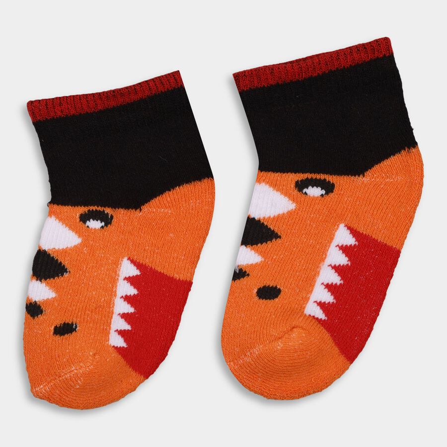 Infants Socks (Pack of 2), Black, large image number null