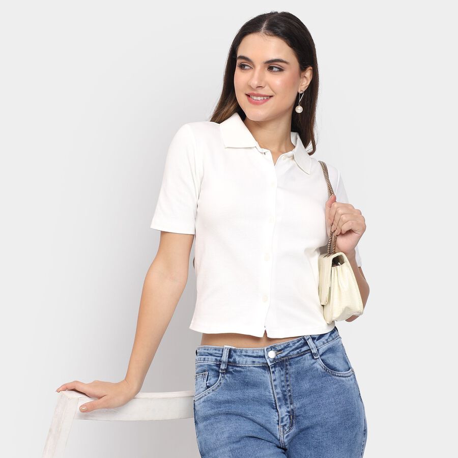 Ladies' Shirt , सफ़ेद, large image number null