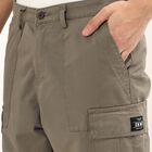Men's 100% Cotton Cargo Slim Fit Casual Trousers , Olive, small image number null