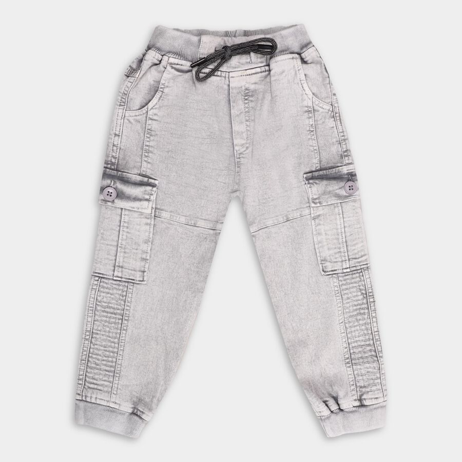 Boys' Trousers, हल्का ग्रे, large image number null