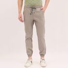 Men's Jogger Slim Fit Casual Trousers, Light Grey, small image number null