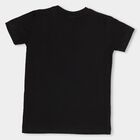 Boys' 100% Cotton Half Sleeves T-Shirt, Black, small image number null