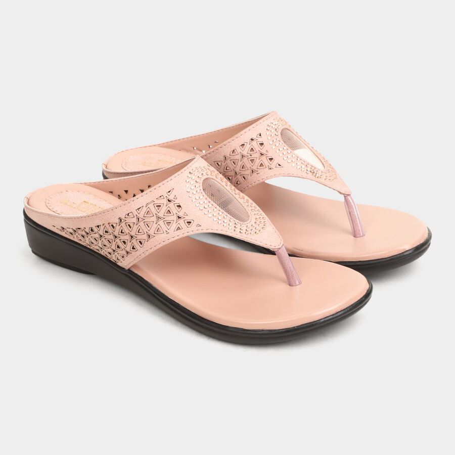 Womens Sandals, Peach, large image number null