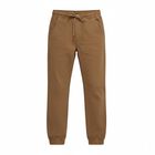 Boys Warm Brown Regular Fit Elastic Waist Jogger Trousers, भूरा, small image number null