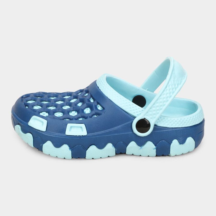 Boys Solid Clog, Blue, large image number null
