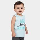 Infants' Vest, Aqua, small