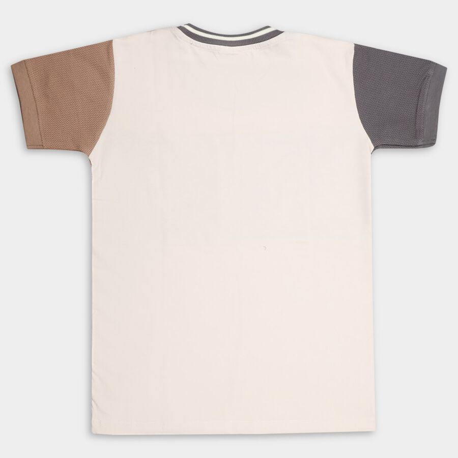 Boys' T-Shirt, भूरा, large image number null