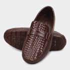 Men's Rich Chocolate Brown Slip-On Casual Loafers, Brown, small image number null
