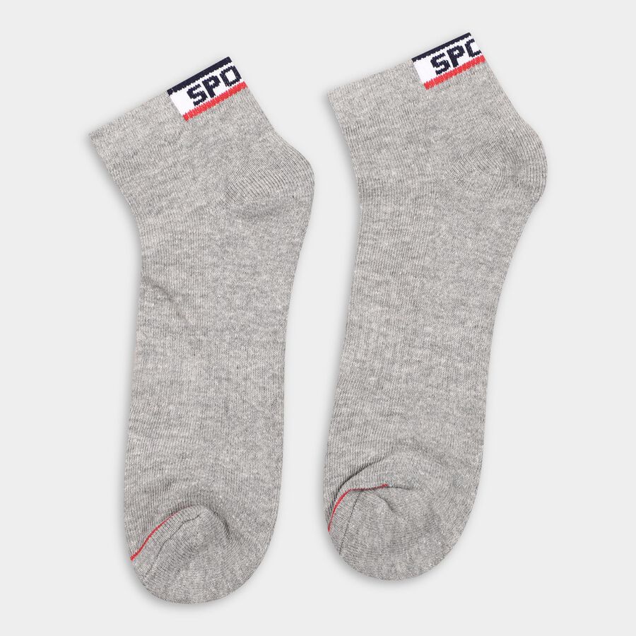 Men's Socks (Pack of 2), मिश्रित हल्का ग्रे, large