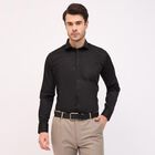Men's Formal Shirt, काला, small image number null