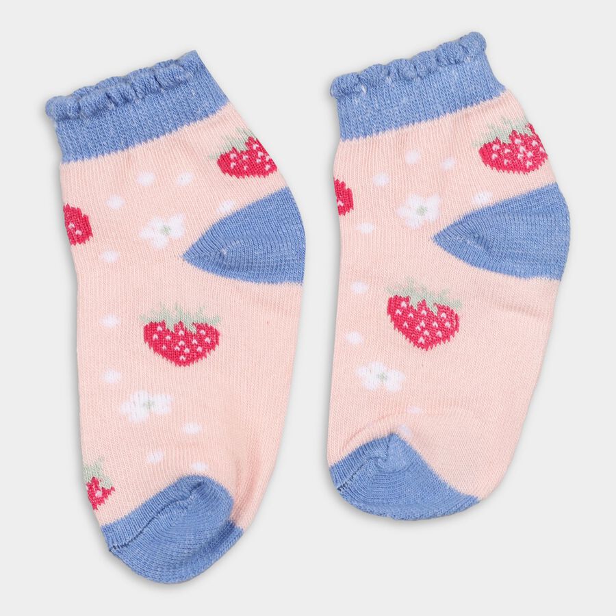 Girls' Socks (Pack of 2), Light Pink, large image number null