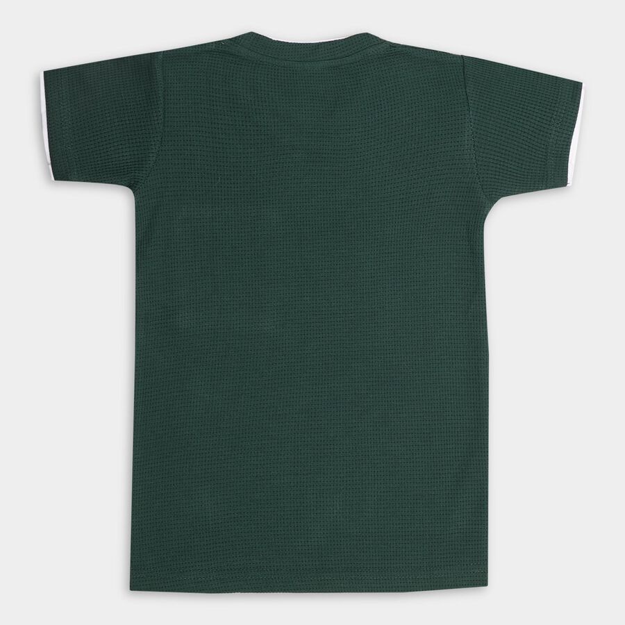 Boys' Half Sleeves T-Shirt, Dark Green, large image number null