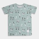 Boys' 100% Cotton Half Sleeves T-Shirt , Light Green, small image number null