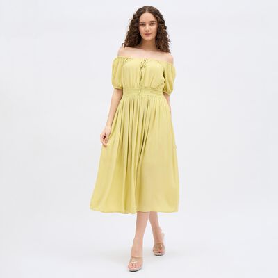 Women's Eggshell Sleeveless Empire Dress