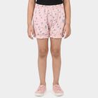 Girls Pink Regular Fit Floral Bloomer, हल्का गुलाबी, small