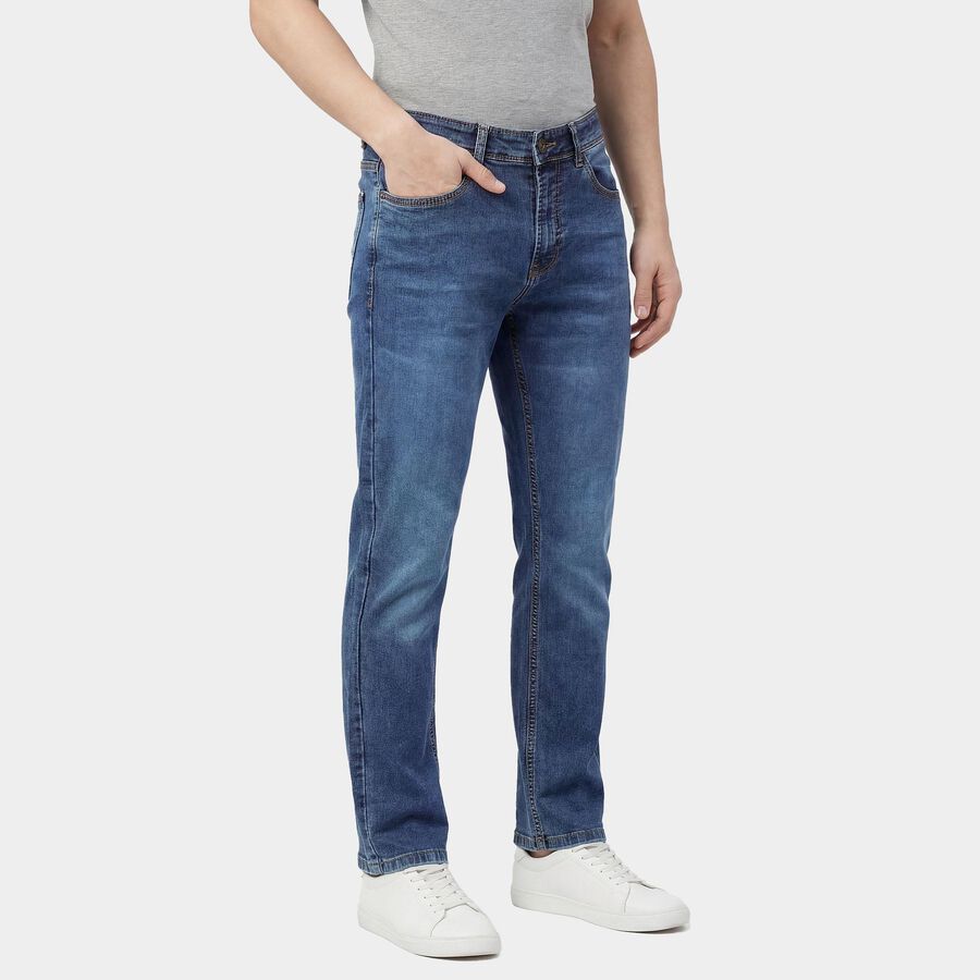 Men's Jeans, Dark Blue, large