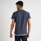 Men's Round Neck T-Shirt, नेवी ब्लू, small image number null
