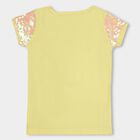 Girls' 100% Cotton T-Shirt, Yellow, small image number null