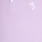Boys' Light Lilac Round Neck Half Sleeves T-Shirt, लाइलेक, small image number null