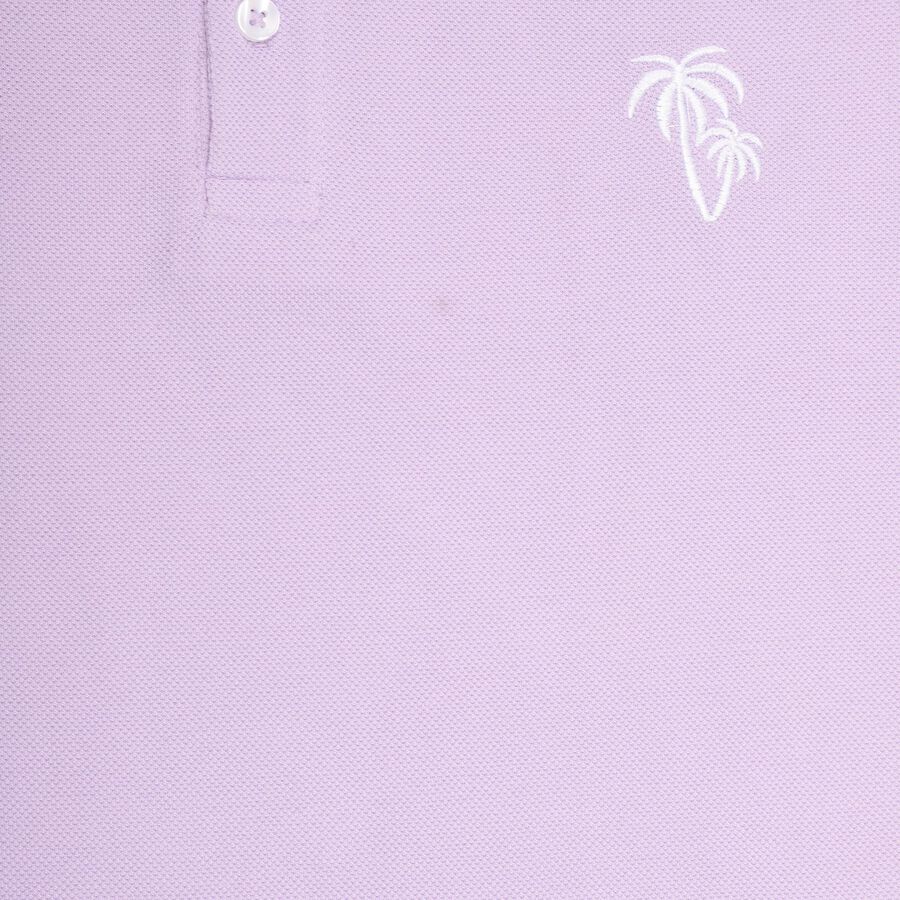 Boys' Light Lilac Round Neck Half Sleeves T-Shirt, लाइलेक, large image number null