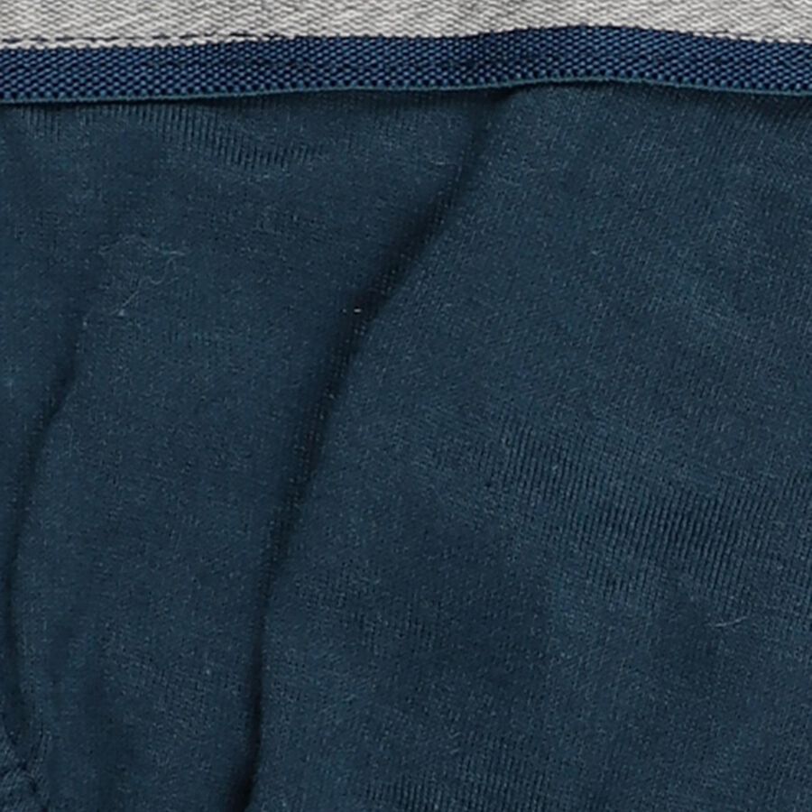 Boys' 100% Cotton Briefs, टील ब्लू, large image number null