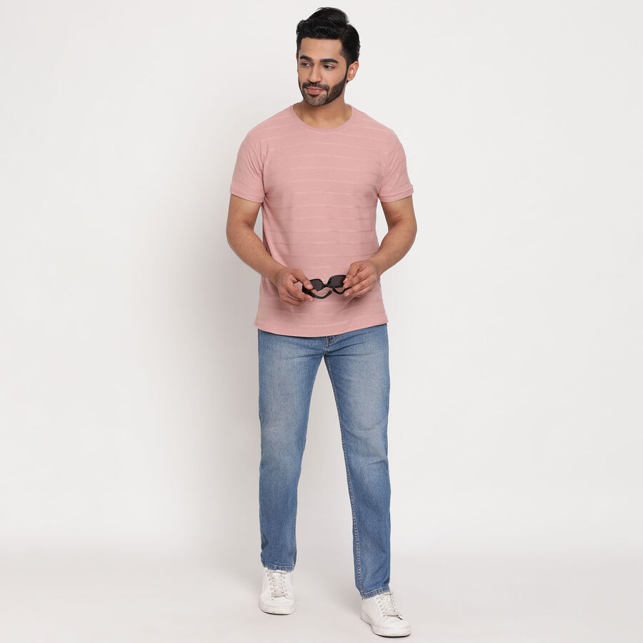 Round Neck T-Shirt, Light Pink, large image number null