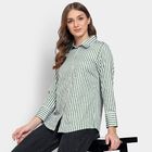 Ladies' 100% Cotton Shirt, Light Green, small image number null