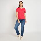 Ladies' Round Neck T-Shirt, मूँगा (कोरल), small image number null