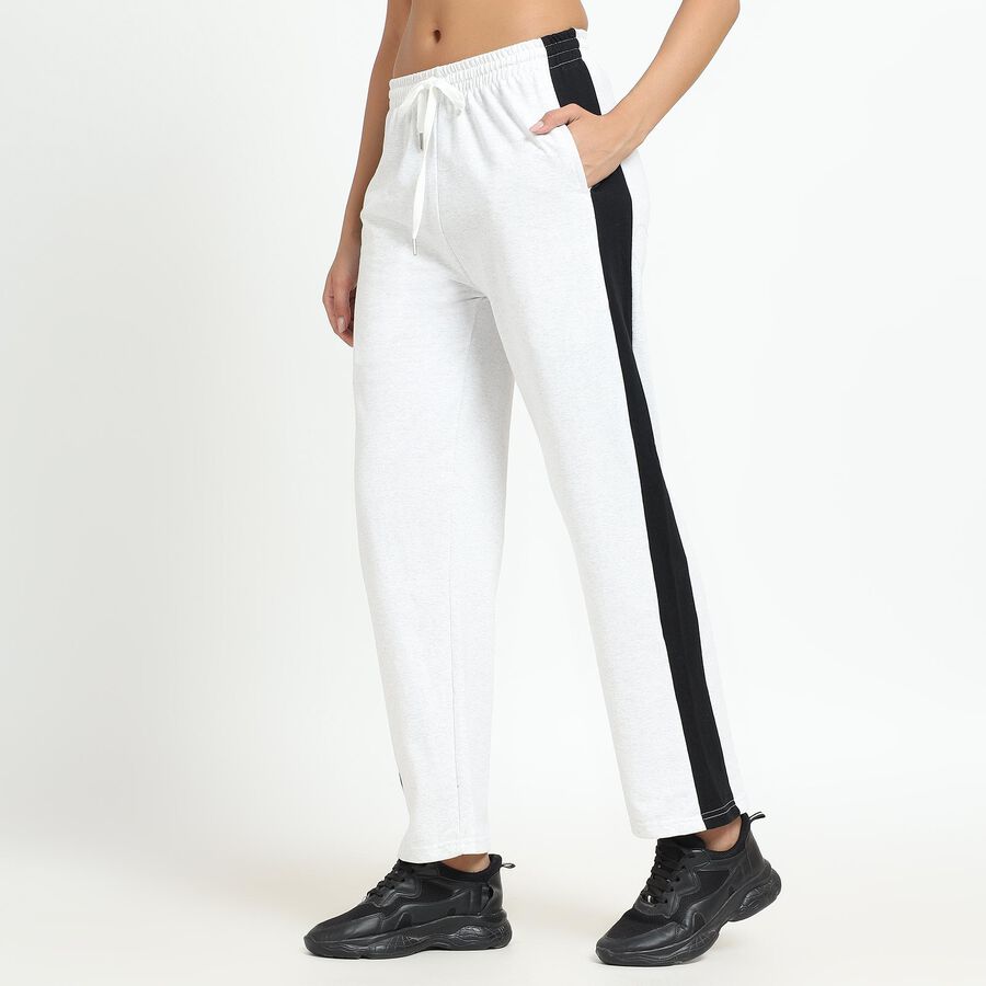 Ladies' Track Pants, Ecru Melange, large image number null